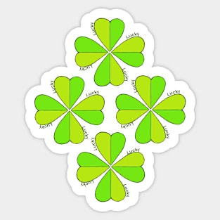 Shamrocks of luck Sticker